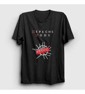 Presmono Unisex Beyaz Wrong Depeche Mode T-Shirt 141448tt (Siyah)
