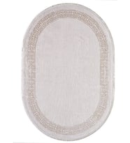 Black&Brown 11298 Oval Halı (Kahverengi)