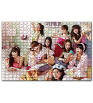 Cakapuzzle Ders Çalışan Girls Generation Kızlar  Puzzle Yapboz MDF (Ahşap) (255 Parça)