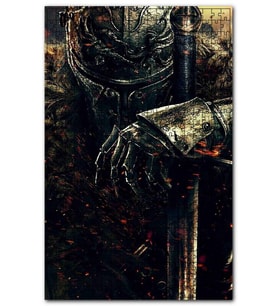 Cakapuzzle Dark Souls 2 Savaşçı Şövalye Puzzle Yapboz MDF (Ahşap) (1000 Parça)
