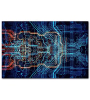 Cakapuzzle Anakart Üzerinde Veriyolları Puzzle Yapboz MDF (Ahşap) (1000 Parça)
