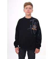 Toontoy Erkek Çocuk Baskılı Sweatshirt (Siyah)