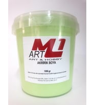 M1 ART Akrilik Boya 1.kg --10 Renk Seçeneği, Ahşap, Tuval, Seramik , Duvar ,Taş (Yeşil)