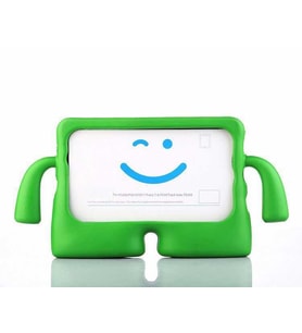 Apple iPad Mini 6.nesil 2021 Uyumlu Kılıf Case, Tutma Kollu ve Standlı Yumuşak Dokulu Ultra Koruyucu Çocuk Tablet Silikon Kılıf (Yeşil)