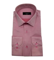 Erkek Slim Fit Jakarlı Gömlek Bgl-st00166 (Pembe)