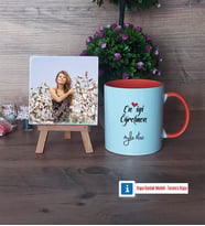 En İyi Öğretmen Fotoğraflı Dekoratif Taş, Kupa Bardak Beyaz Hediye (Model 13)