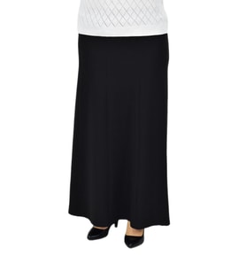 Kadın Kumaş Lastikli Kemer Balık Model Etek BGL-ST04204 (Siyah)