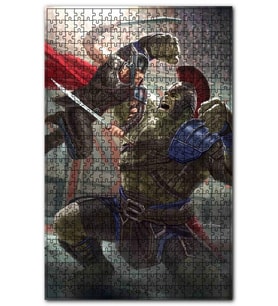 Cakapuzzle Hulk ve Thor Gladyatör Savaşı Puzzle Yapboz MDF (Ahşap) (255 Parça)