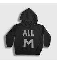 Presmono Unisex Çocuk Beyaz All M Anime Boku No Hero Academia Kapüşonlu Sweatshirt 233948tt (Siyah)