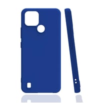 Kvy Realme C21 Biye Silikon Kılıf (Mavi)