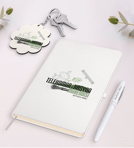 BK Gift Kişiye Özel Telekomünikasyon Mühendisi Siyah Defter Kalem Ve Anahtarlık Hediye Seti (Model 2)