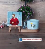 Mühendisler Günü Hediyesi Fotoğraflı Dekoratif Taş, Kupa Bardak Beyaz Hediye (Model 8)