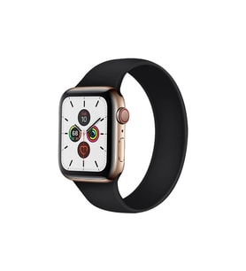 BİPOWER Apple Watch 42-44mm KRD18 Silikon Solo Kordon M Beden (Siyah)