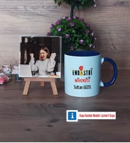 Endüstri Mühendisi Fotoğraflı Dekoratif Taş, Kupa Bardak Beyaz Hediye (Model 3)