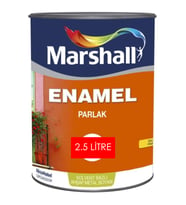 MARSHALL ENAMEL SENTETİK BOYA PARLAK 2.5 LT METAL VE AHŞAP BOYASI YAĞLI BOYA (Açık Kahve)