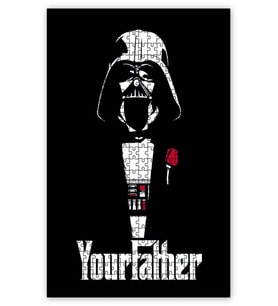 Cakapuzzle Star Wars The Godfather Puzzle Yapboz MDF (Ahşap) (255 Parça)