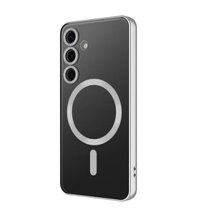 Vendas Samsung Galaxy S24 Plus Kılıf Kamera Korumalı Magsafe Wireless Şarj Özellikli Zore Demre Kapak (Gümüş)