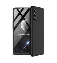 Oppo A74 4G Kılıf Kamera Korumalı 360 Tam Koruma Ays (Siyah)