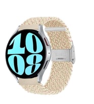 Sneezy Huawei Watch GT 3 Elegant Active 42mm Uyumlu 20mm Metal Klips Solo Fiberlink Örgü Kordon (Desenli)