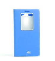 LG G2 Kılıf Dolce Kapaklı Kılıf (Turkuaz)