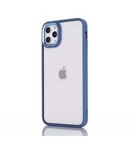 Ally iPhone 12 Pro Max 6.7inç Kılıf Parlak Renkli Çerçeveli Ultra Lüx TPU Silikon Kılıf (Mor)