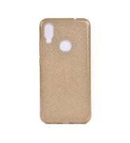 Xiaomi Redmi Note 7 Kılıf Simli Parlak Shining Kapak (Gold)