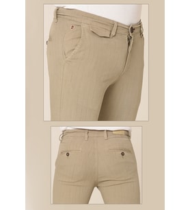 Brango Slimfit Pantolon (Krem)