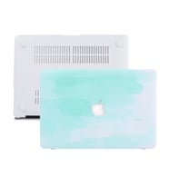 MacBook Air Kılıf HardCase A1369 A1466 2017 Öncesi Uyumlu Koruyucu Kılıf Paint02 (Açık Yeşil)