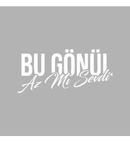 Bu Gönül Az Mı Sevdi Araba Sticker siyah 15x7 CM (Beyaz)