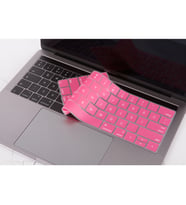 MacBook Pro TouchBar Klavye Koruyucu A1706 1989 A2159 1707 1990 İngilizce Türkçe (Açık Pembe)
