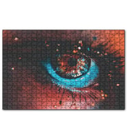 Cakapuzzle Göz ve Kirpikler Yakın Plan  Puzzle Yapboz MDF (Ahşap) (255 Parça)