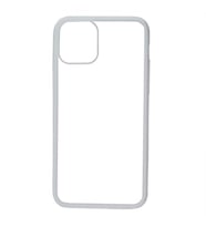 iPhone 12 Mini Kılıf Arkası Şeffaf Kenarları Renkli Endi Kılıf (Beyaz)