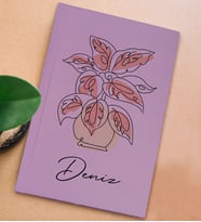 BK Gift Kişiye Özel İsimli Sert Kapaklı Lila Defter, Arkadaşa Hediye, Yeni İş Hediyesi, Anı Defteri, Doğum Günü Hediyesi-1 (Model 2)