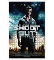 Cakapuzzle Sylvester Stallone Film Afişi Puzzle Yapboz MDF (Ahşap) (500 Parça)