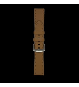 22mm Hakiki Deri Analin Saat Kordonu Akıllı Pim (Kahverengi)