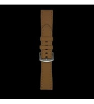 22mm Hakiki Deri Analin Saat Kordonu Akıllı Pim (Kahverengi)