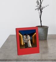 Kişiye Özel Fotoğraflı Mdf Çerçeve (Kırmızı)