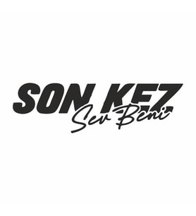 Son Kez Sev Beni Araba Sticker siyah 16x5 CM (Siyah)