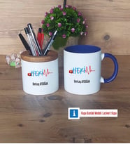 Hekim Kalemlik, Kupa Bardak T Kişiye Özel Hediye (Model 6)