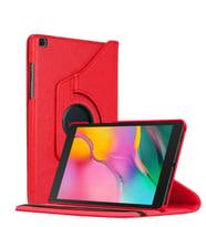 Microsonic Samsung Galaxy Tab A 8" 2019 T290 Kılıf 360 Rotating Stand Deri (Kırmızı)