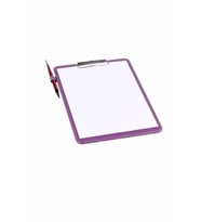 Kapaksız Sekreterlik A4 100 Yaprak Kapasiteli Rainbow Clip Board Vegan 23x33 cm (Lila)