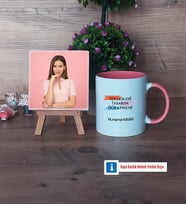 Teknoloji ve Tasarım Öğretmeni Fotoğraflı Dekoratif Taş, Kupa Bardak Beyaz Hediye (Model 6)