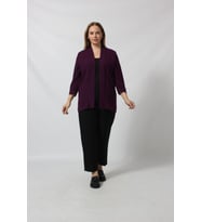 Büyük Beden Blazer Ceket (Mürdüm)