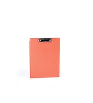 Kapaklı Sekreterlik A4 Pvc 100 Yaprak Kapasiteli Clip Board 23,5x32 cm (Turuncu)