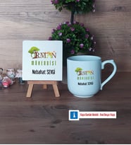 Orman Mühendisi Dekoratif Taş, Kupa Bardak Kırmızı Hediye (Model 4)