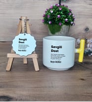 Sevgili Dost Hediye Seti Kupa Bardak T Kulplu ve Anahtarlık Arkadaşa Hediye, Dosta Hediye (Model 5)