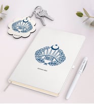 BK Gift Kişiye Özel Zabıta Siyah Defter Kalem Ve Anahtarlık Hediye Seti (Model 2)