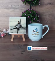 Adalet Öğretmeni Fotoğraflı Dekoratif Taş, Kupa Bardak Beyaz Hediye (Model 5)