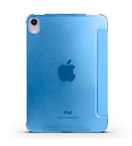 Apple iPad Mini 7 Mini 6 Kılıf PU Deri Smart Standlı Case A2567 A2568 A2569 (Mavi)