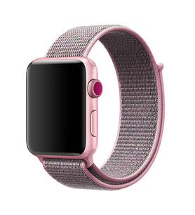 Ally Apple Watch 7-8 45mm 6-5-4 44mm Kayış Kordon Spor Loop 3-2-1 42mm (Pembe)
